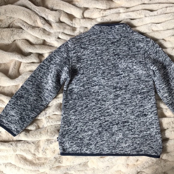 Nautica Fleece Pullover 1/2 zip blue and white boys size 5 EUC - Picture 5 of 5
